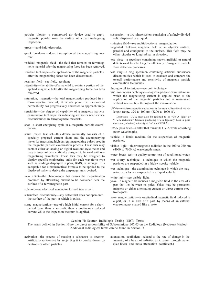 Standard Terminology for Nondestructive Examinations Part 3 - Page 9