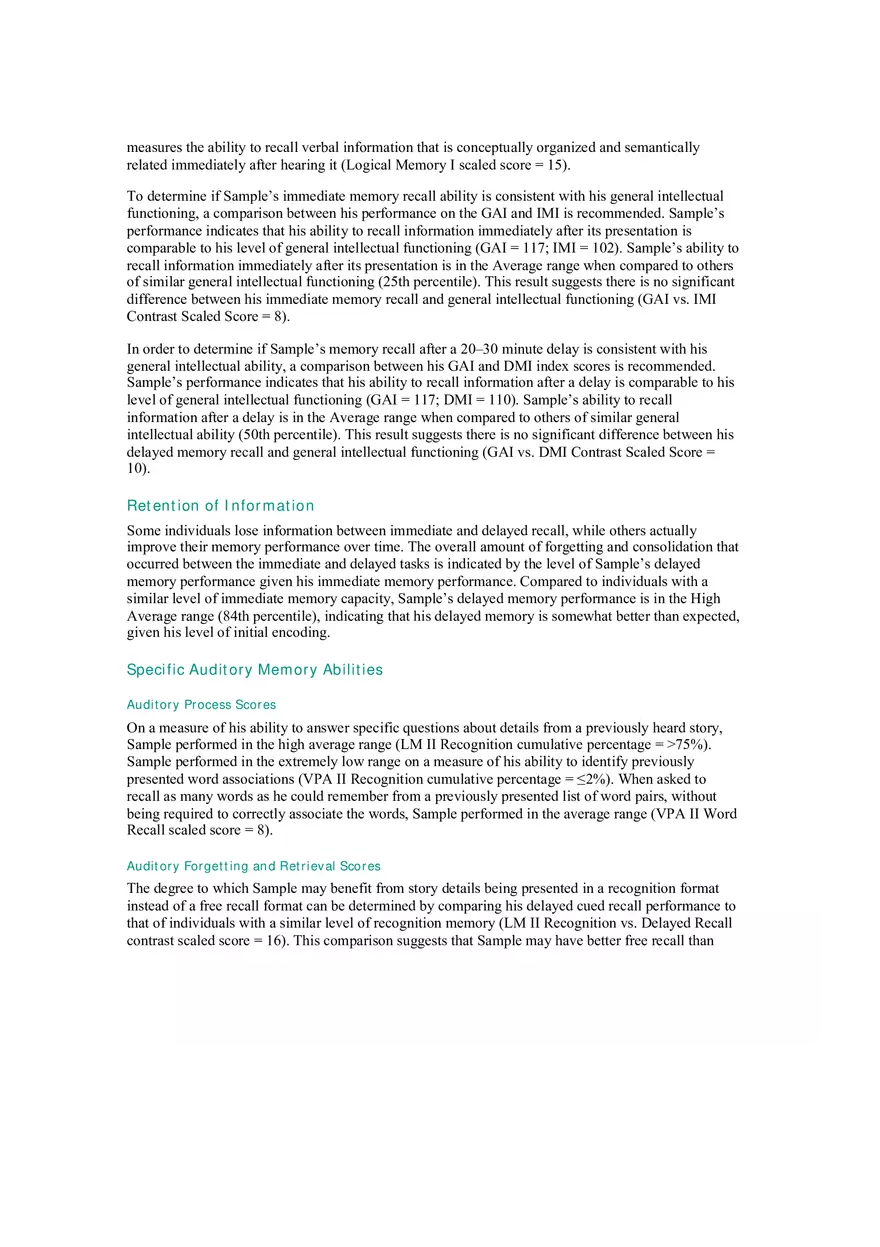 Interpretation of WAIS–IV Cognitive Assessment Results Part 1 - Page 7