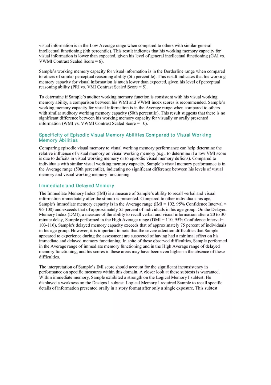 Interpretation of WAIS–IV Cognitive Assessment Results Part 1 - Page 6