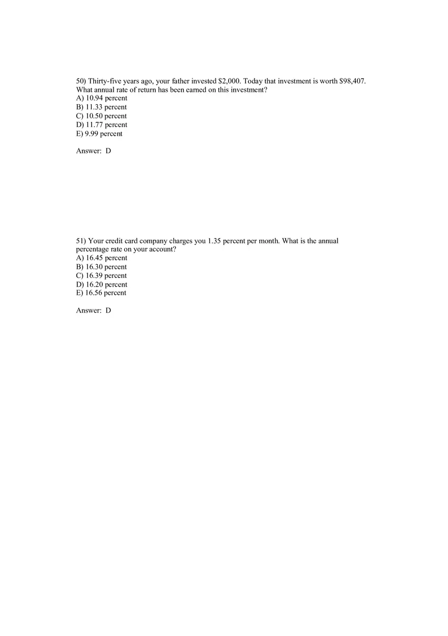 Corporate Finance Discounted Cash Flow Valuation Answer Key 3 - Page 5