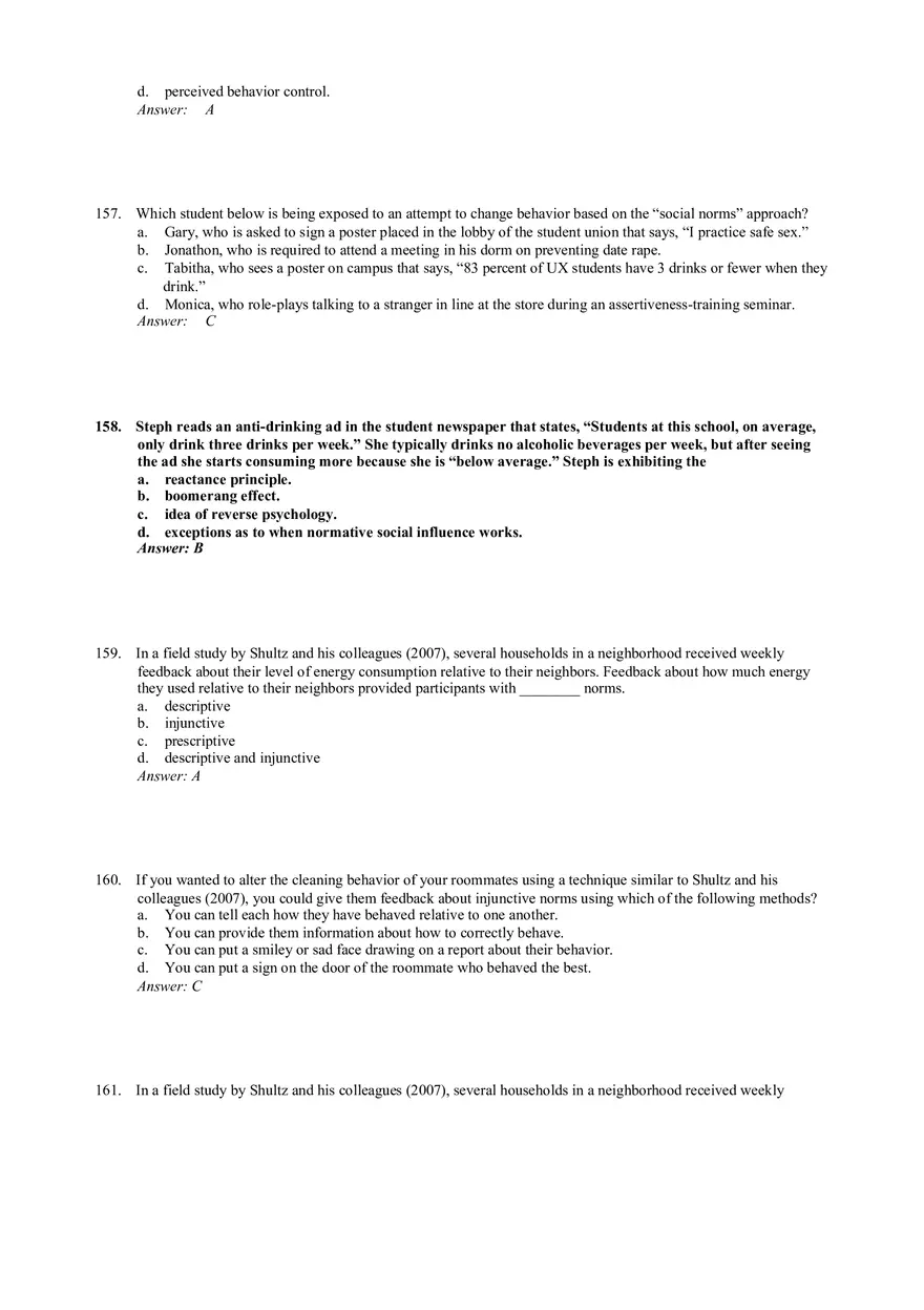 Influencing Behavior Answer Key 4 - Page 8