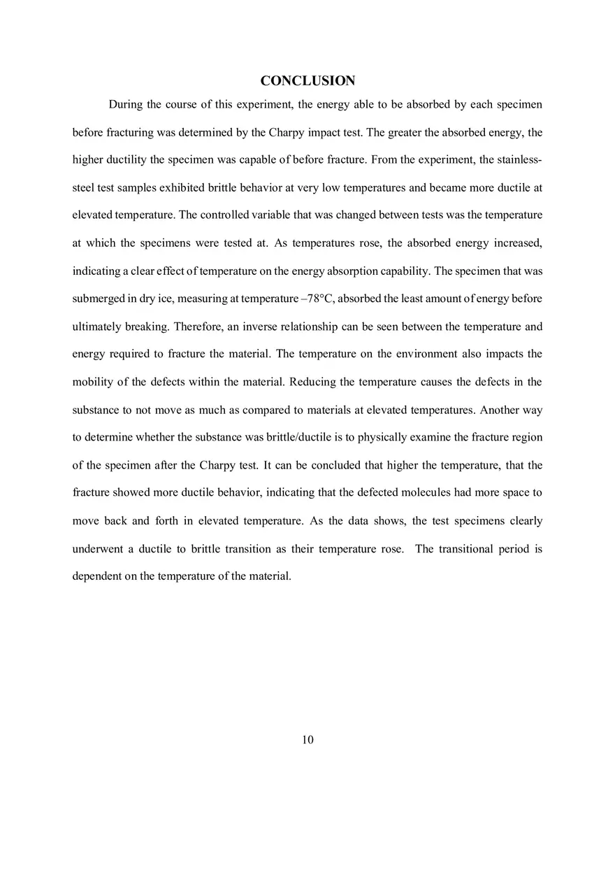 Group 1 Impact Test Lab Report - Page 4