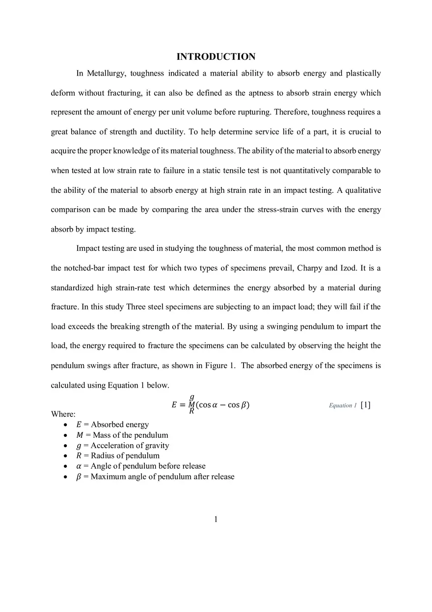Group 1 Impact Test Lab Report - Page 5