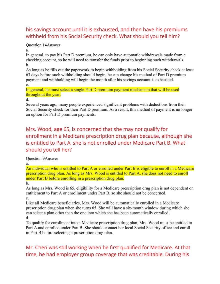 AHIP Exam Answers 2026 Q&A - Page 14