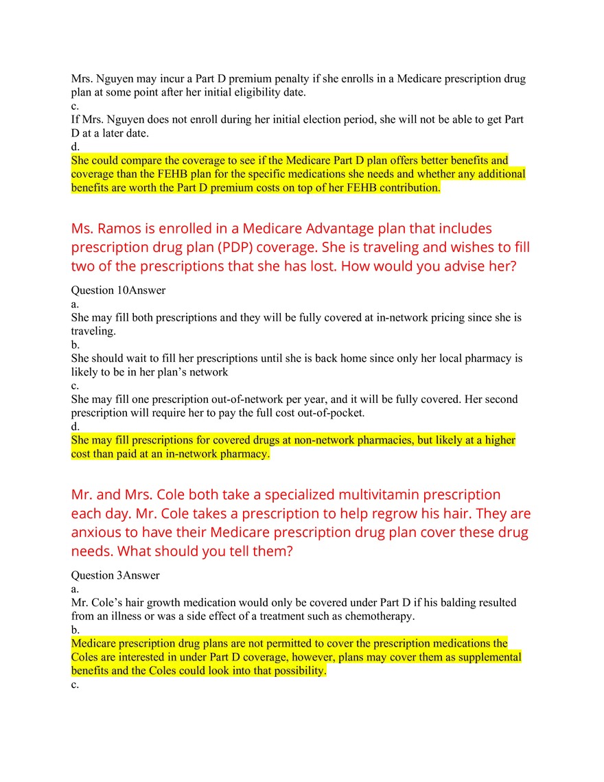 AHIP Exam Answers 2026 Q&A - Page 20