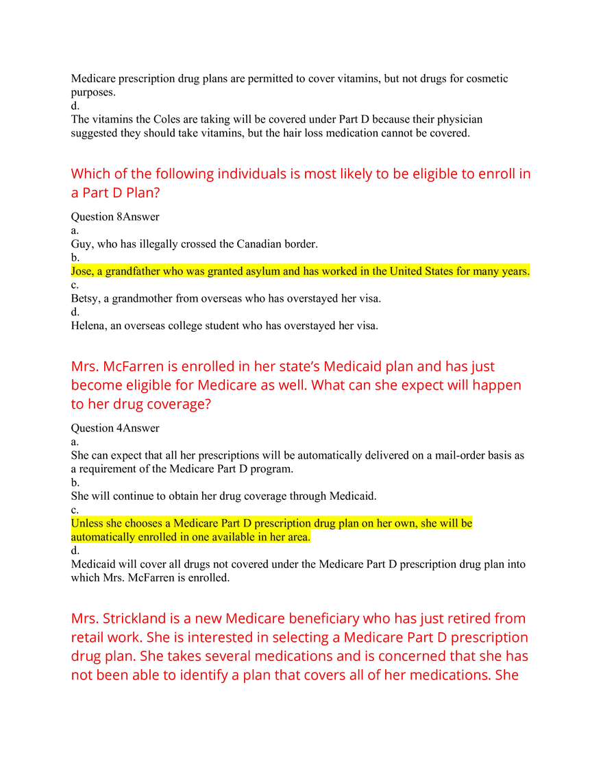 AHIP Exam Answers 2026 Q&A - Page 21