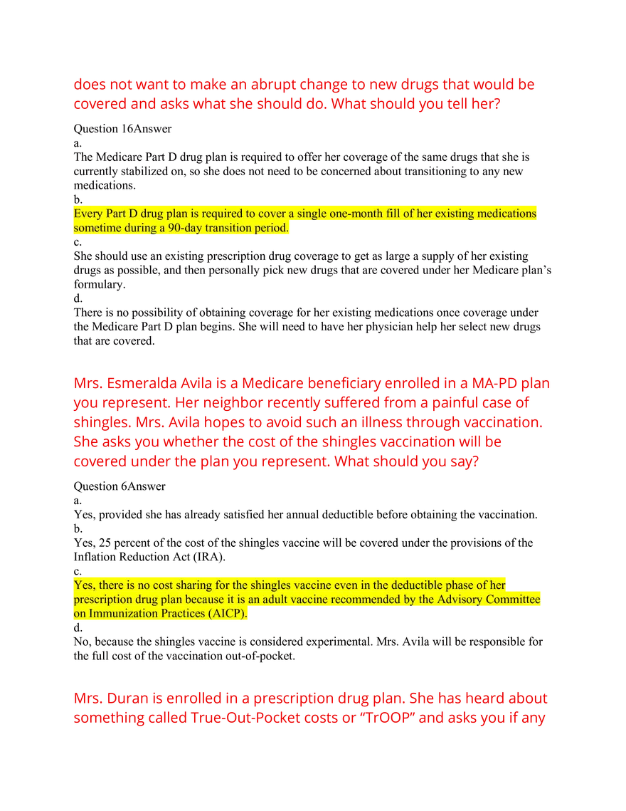 AHIP Exam Answers 2026 Q&A - Page 22