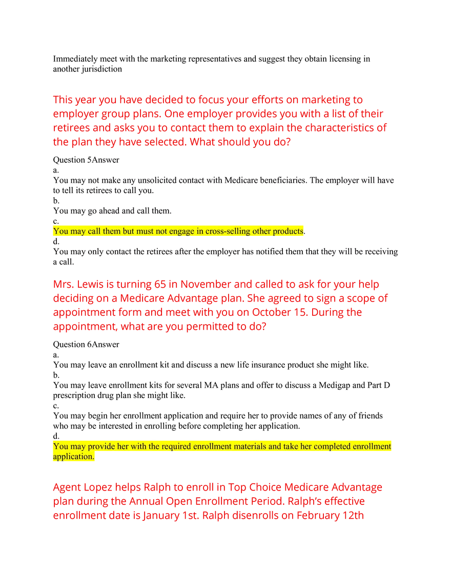 AHIP Exam Answers 2026 Q&A - Page 27