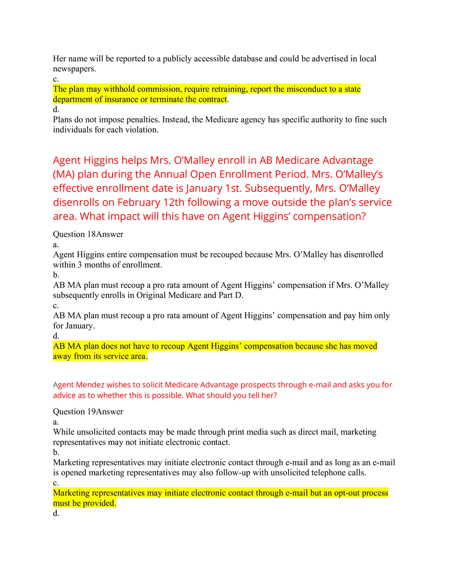 AHIP Exam Answers 2026 Q&A - Page 32