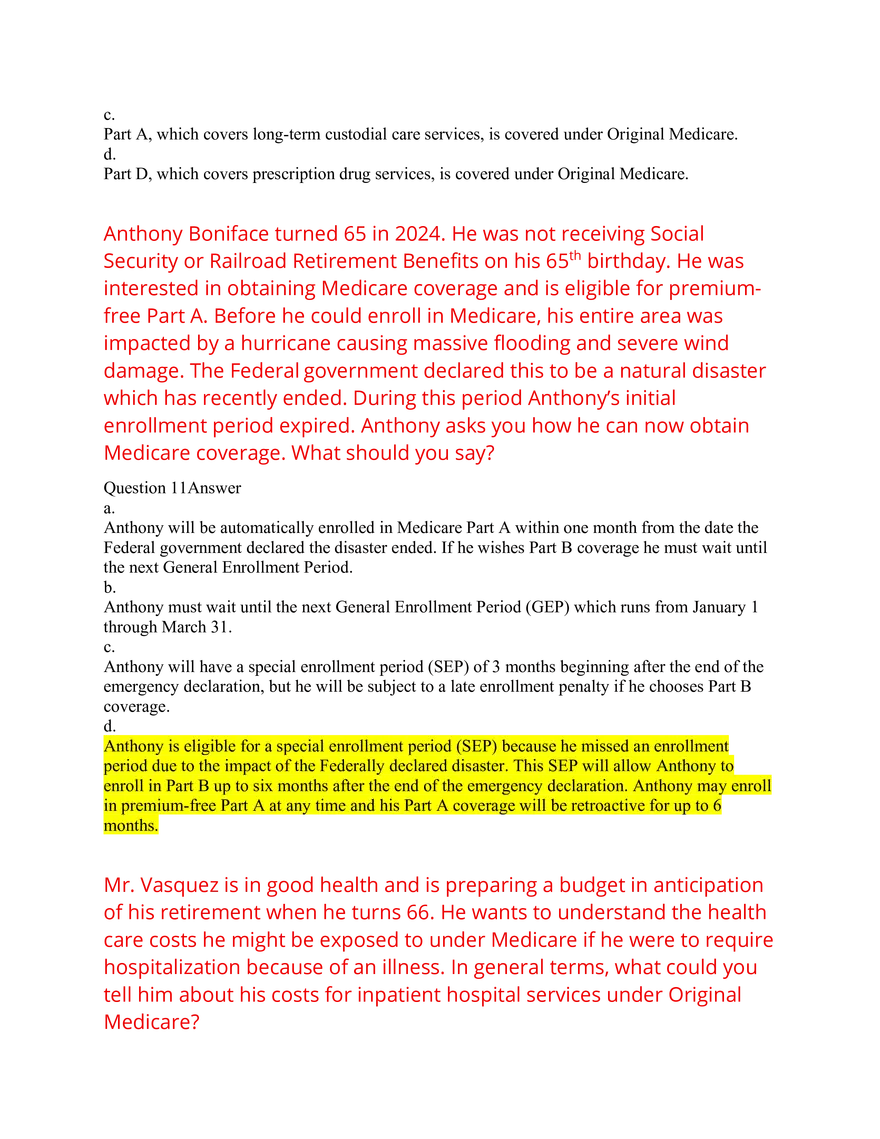AHIP Exam Answers 2026 Q&A - Page 38