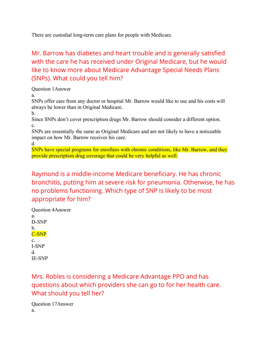 AHIP Exam Answers 2026 Q&A - Page 4