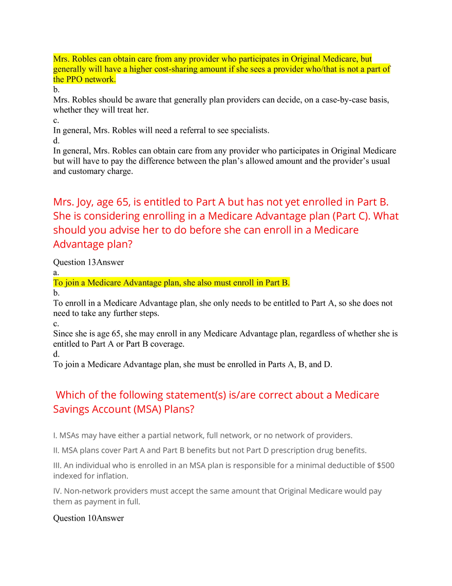 AHIP Exam Answers 2026 Q&A - Page 5