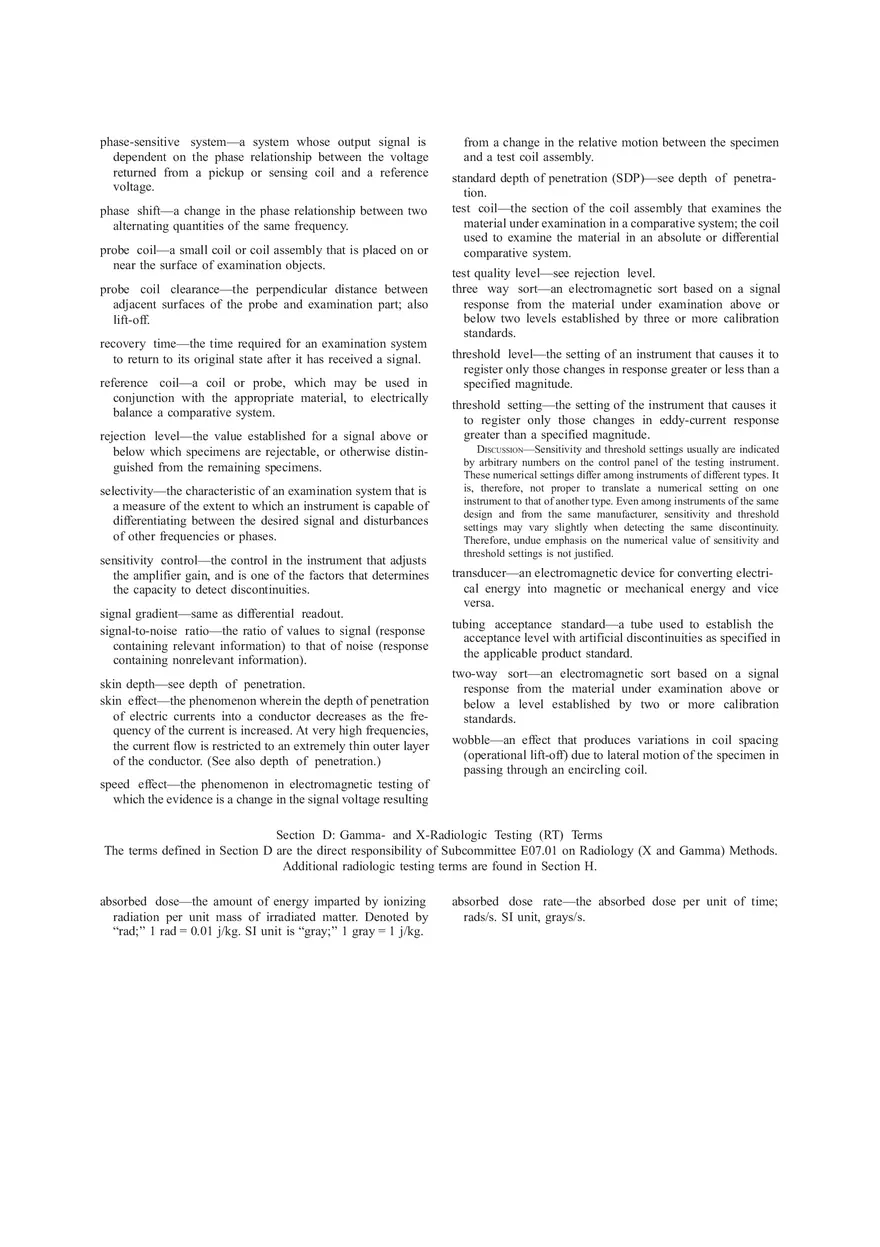 Standard Terminology for Nondestructive Examinations Part 2 - Page 1