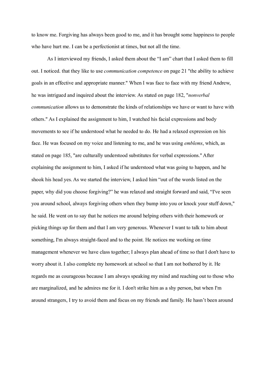 Essay About How You And Your Friends Describe You - Page 2