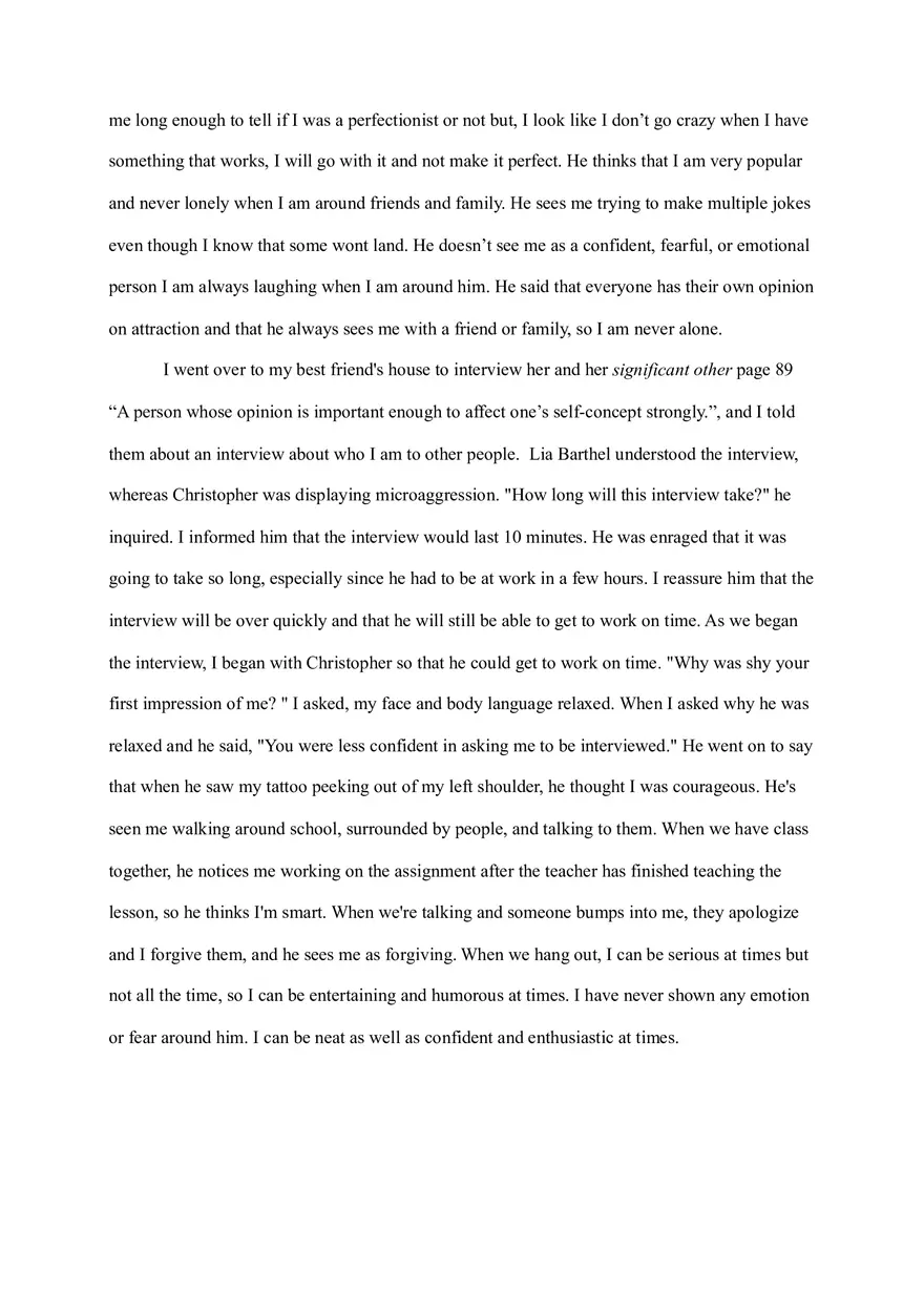Essay About How You And Your Friends Describe You - Page 3