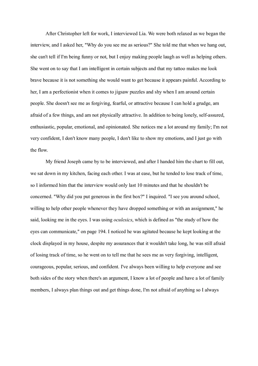 Essay About How You And Your Friends Describe You - Page 4