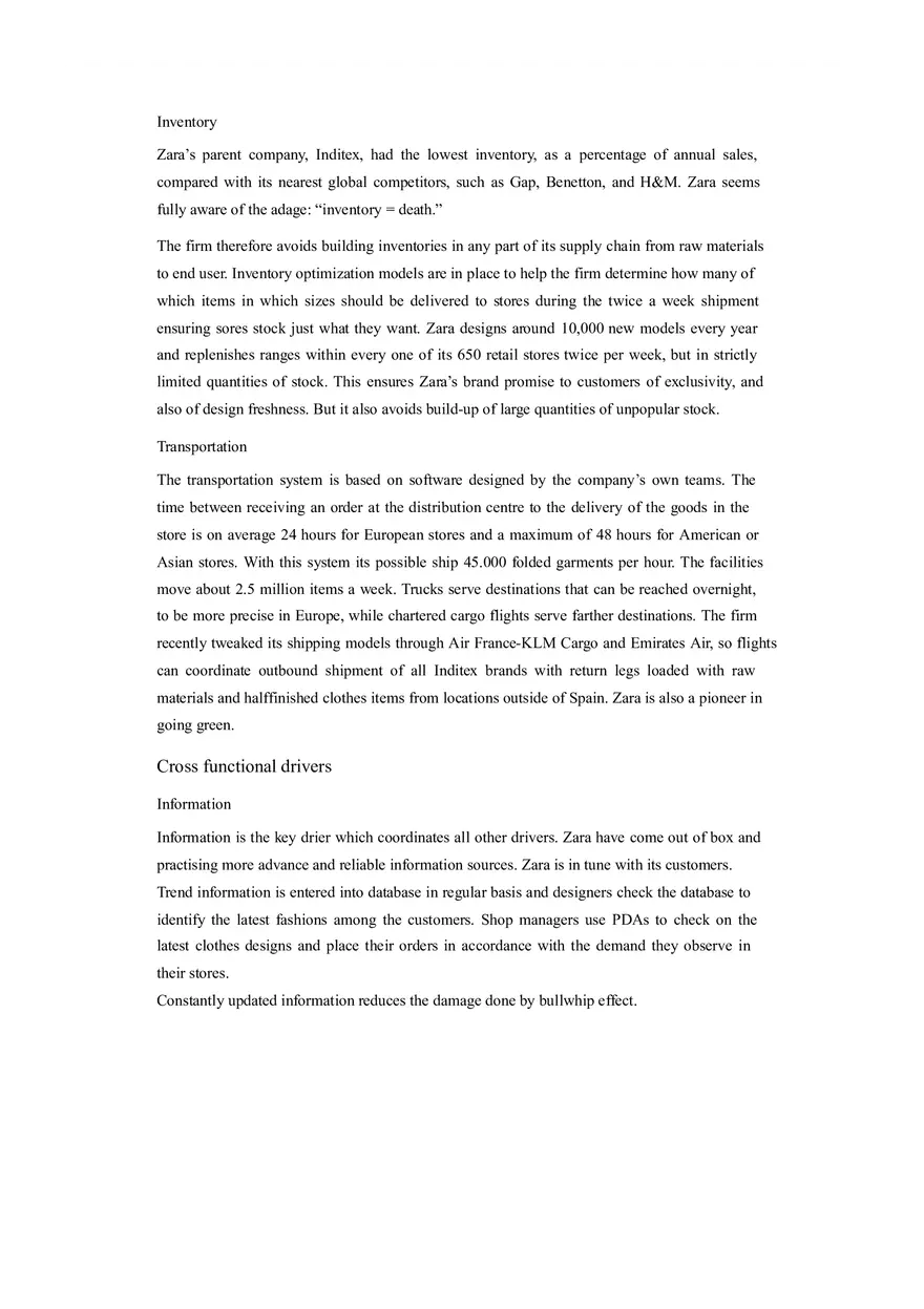 Supply Chain Management ZARA - Page 5