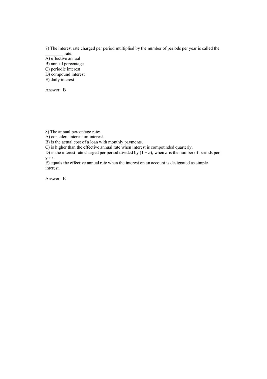 Corporate Finance Discounted Cash Flow Valuation Answer Key 1 - Page 4