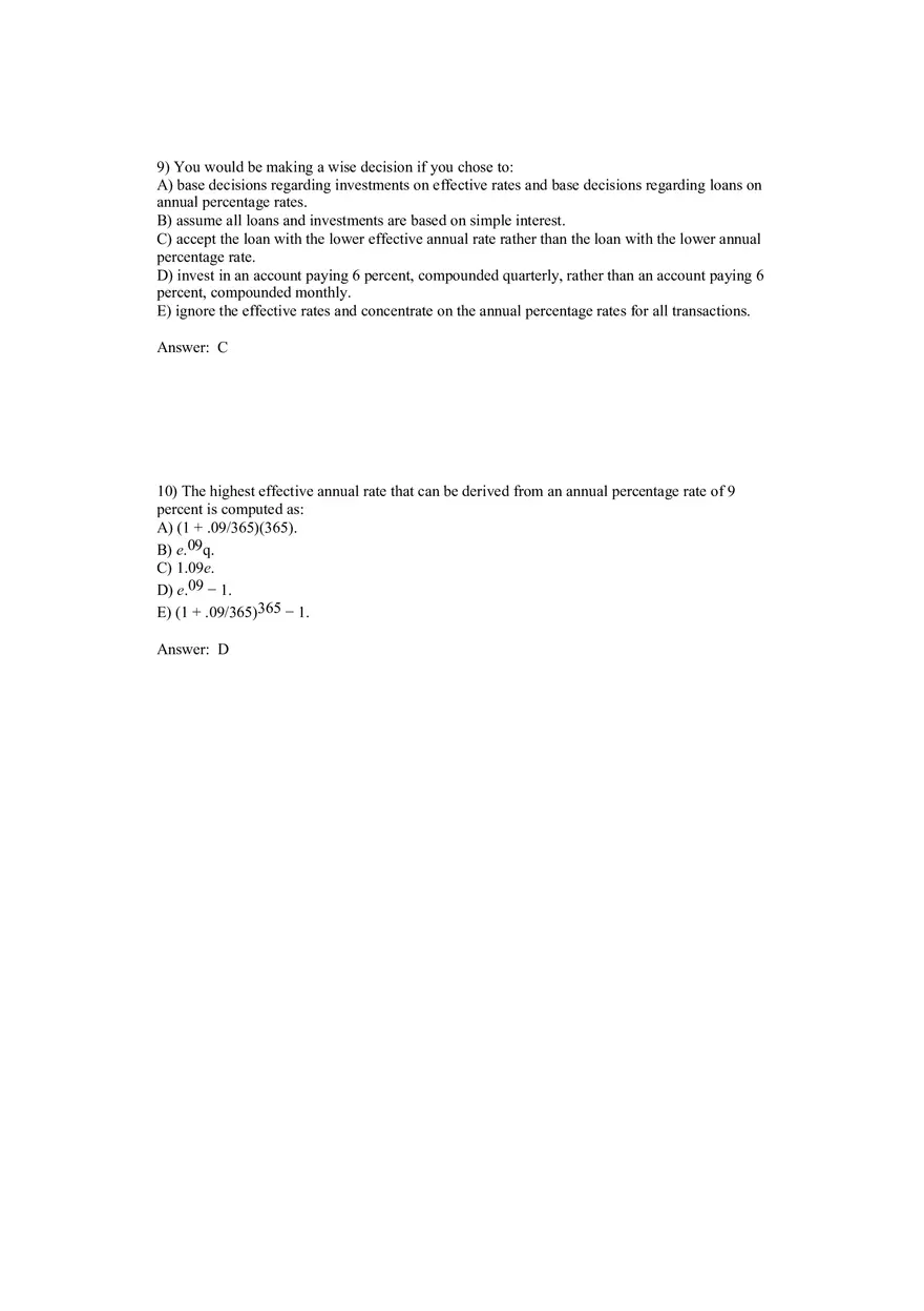 Corporate Finance Discounted Cash Flow Valuation Answer Key 1 - Page 5