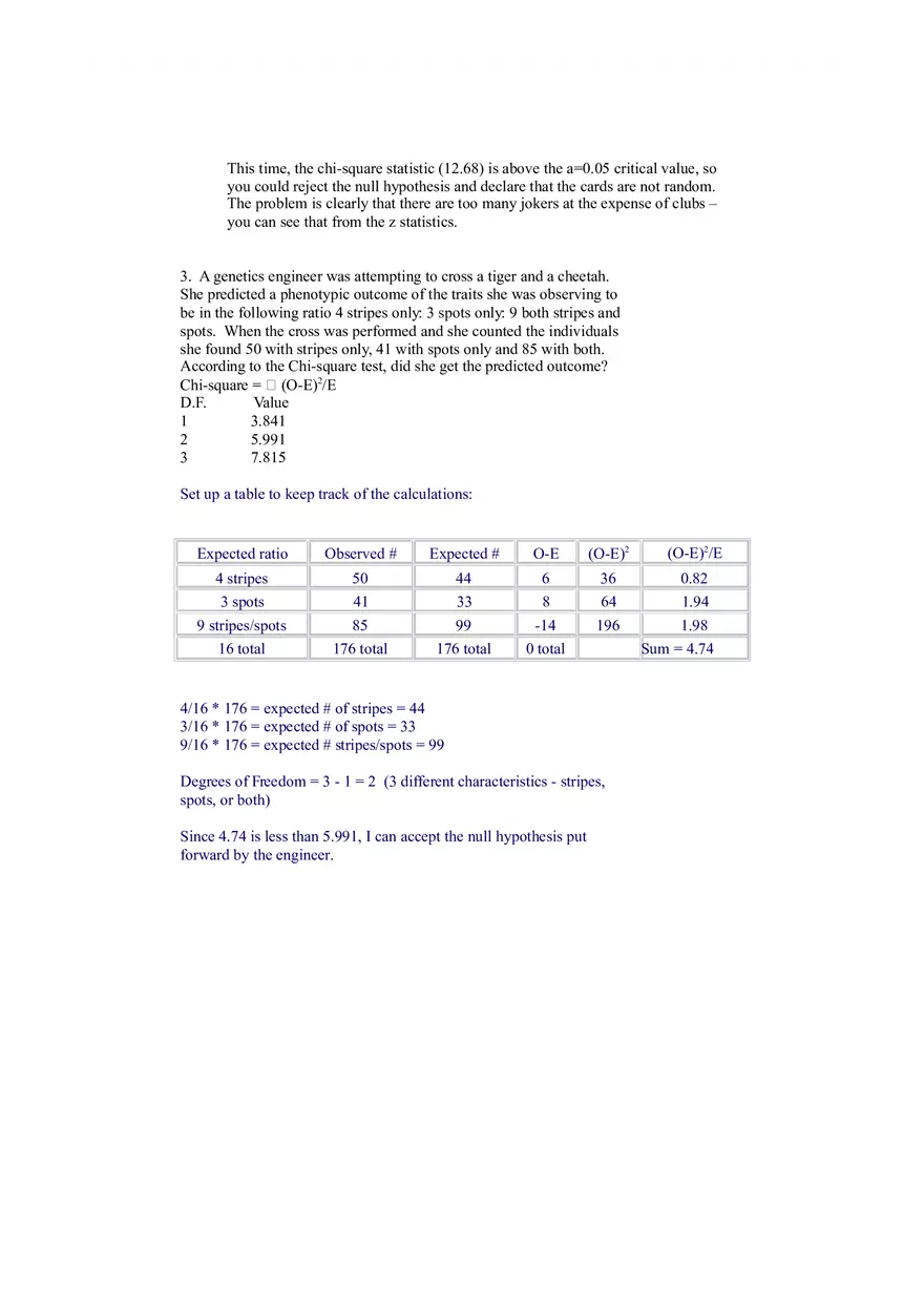 Chi-square Practice Problems - Page 3