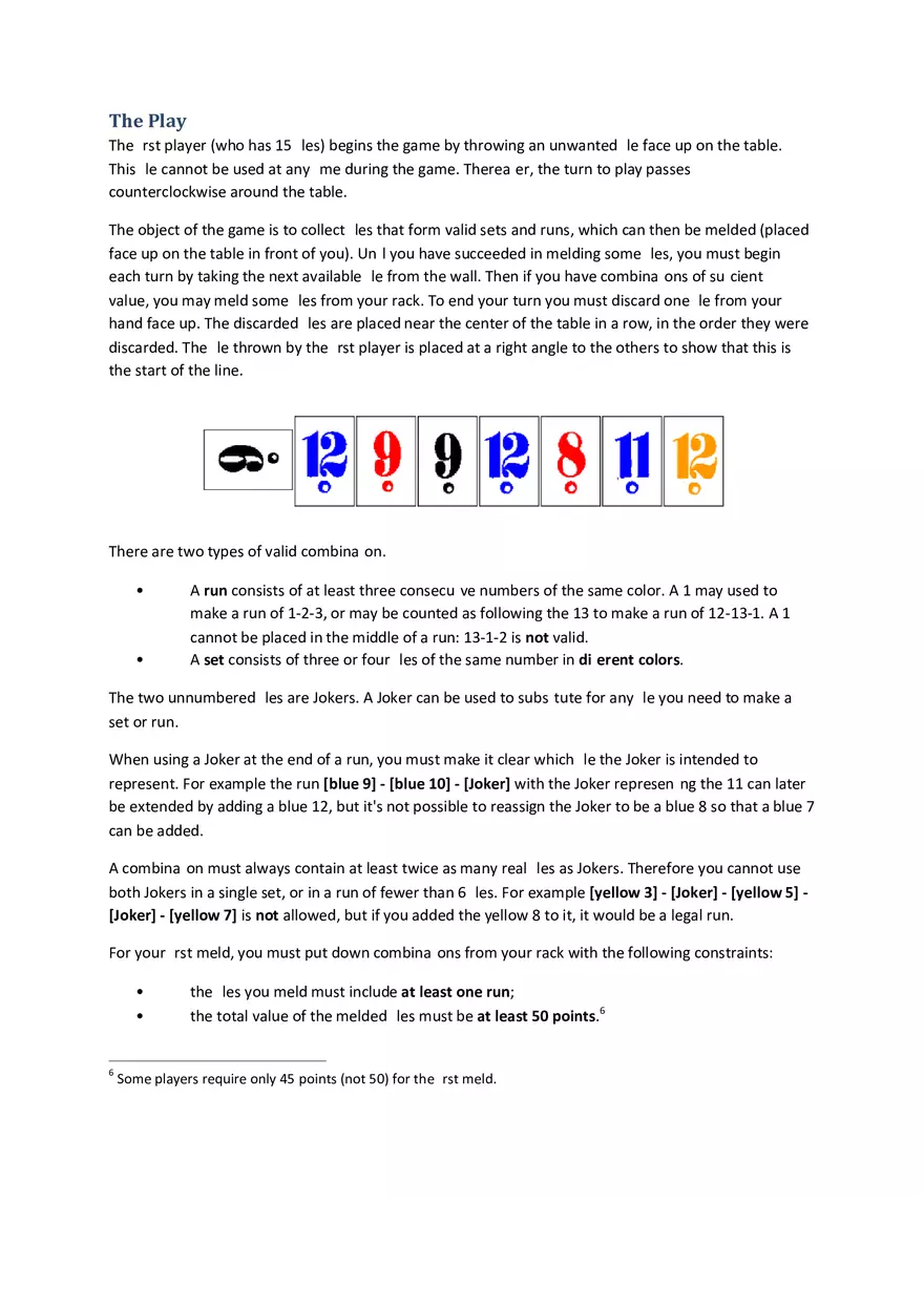 Rummikub - To Practice Set Theory, Groups, and Probability Part 4 - Page 5