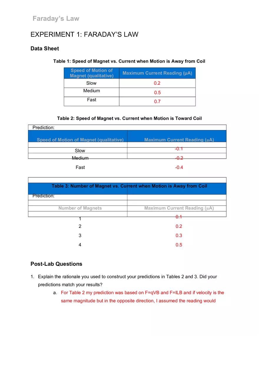 Faraday’s Law Escience Lab Assignments - Page 4