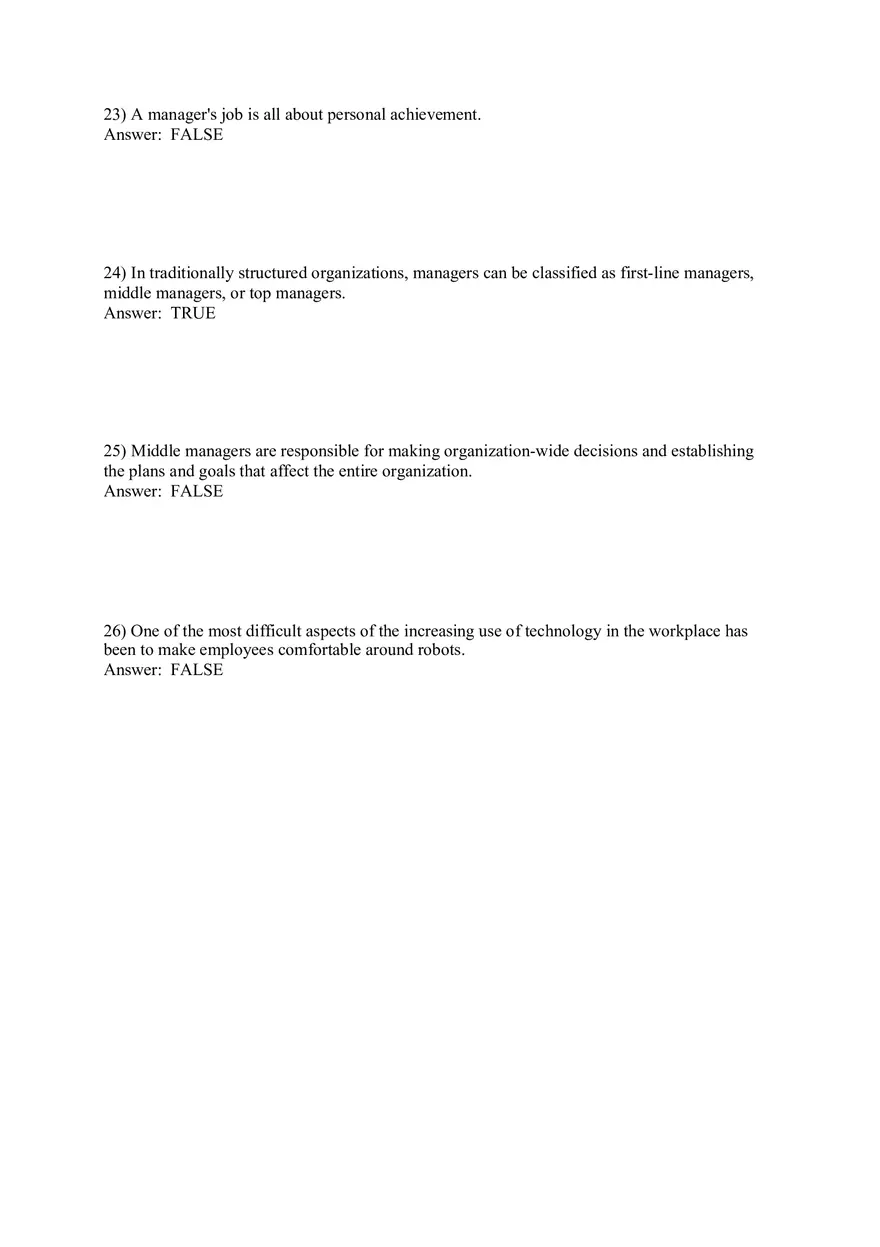 Managers and You in the Workplace Answer Key Part 1 - Page 8