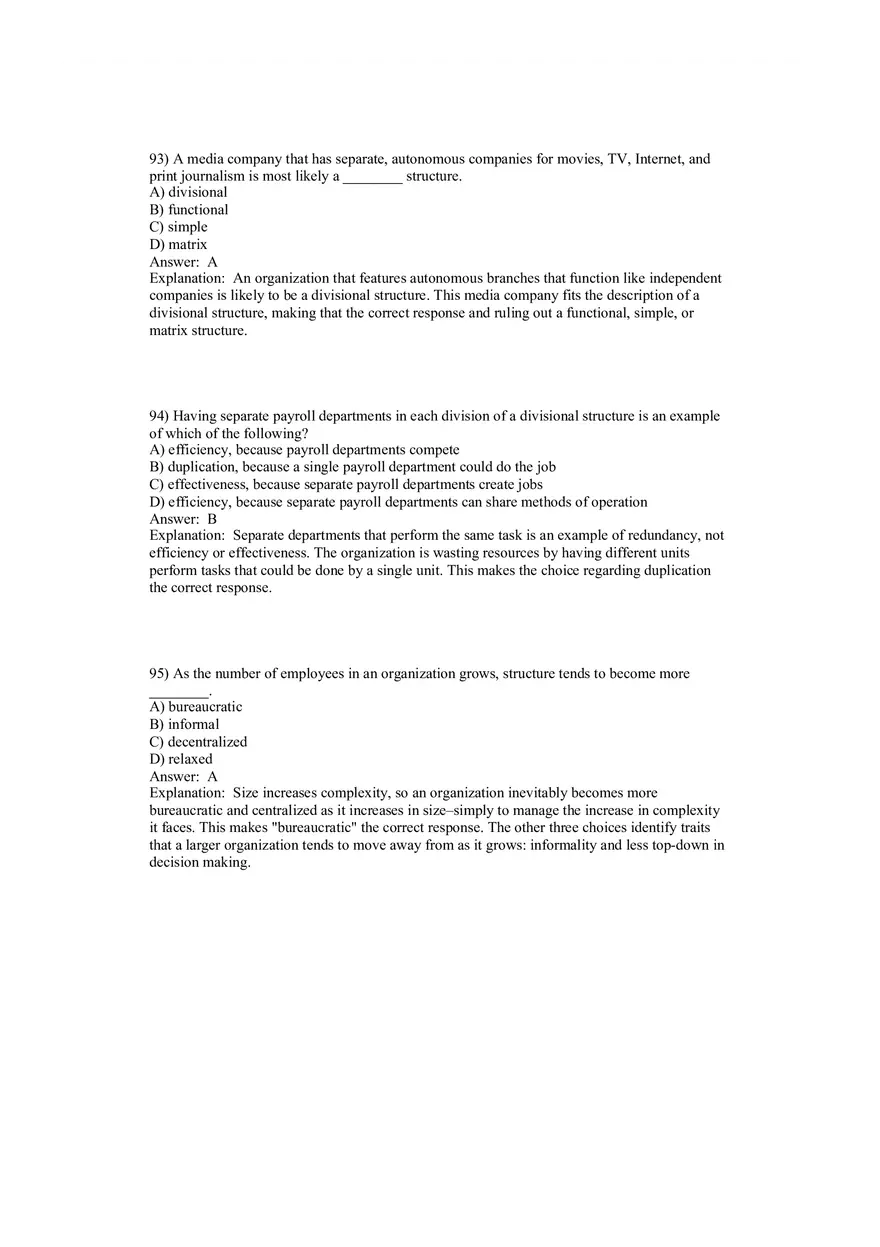 Fundamentals of Management - Organizational Structure and Design Part 3 - Page 10