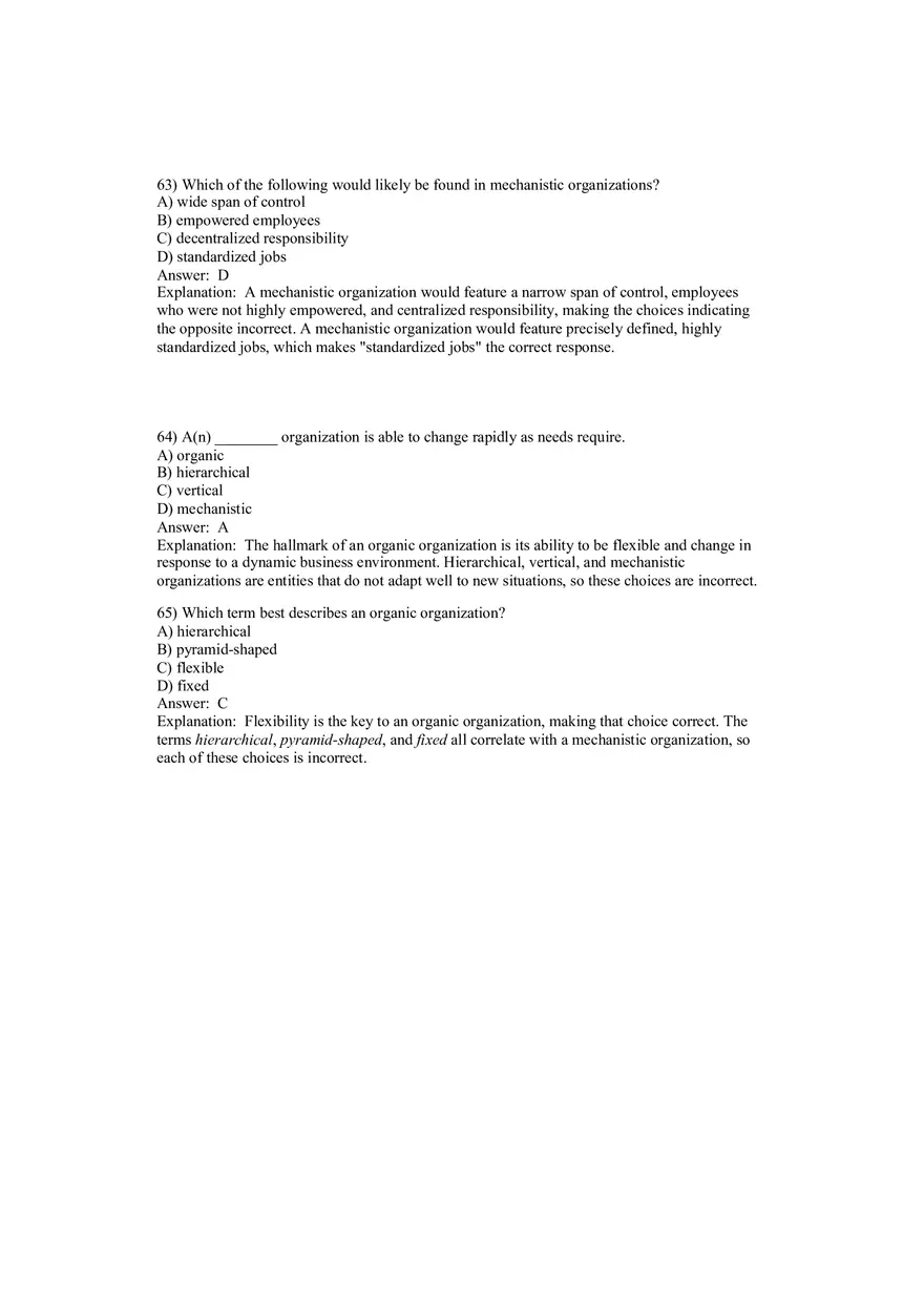 Fundamentals of Management - Organizational Structure and Design Part 3 - Page 1