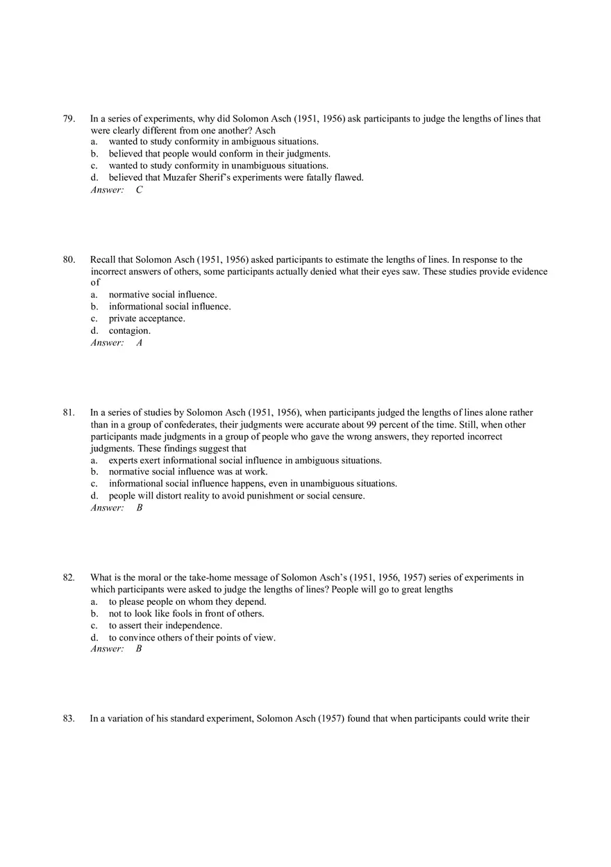 Influencing Behavior Answer Key 2 - Page 8