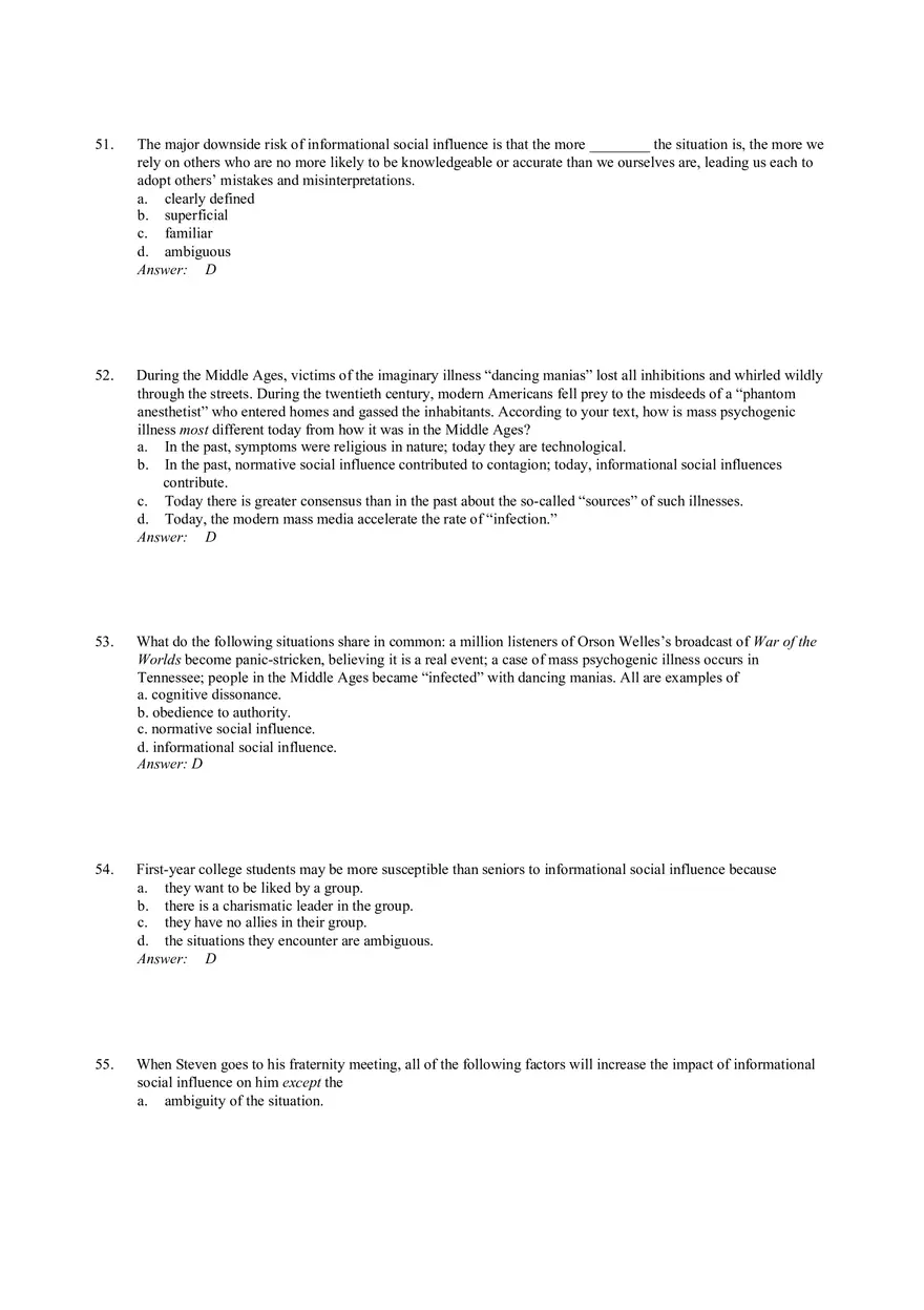 Influencing Behavior Answer Key 2 - Page 2