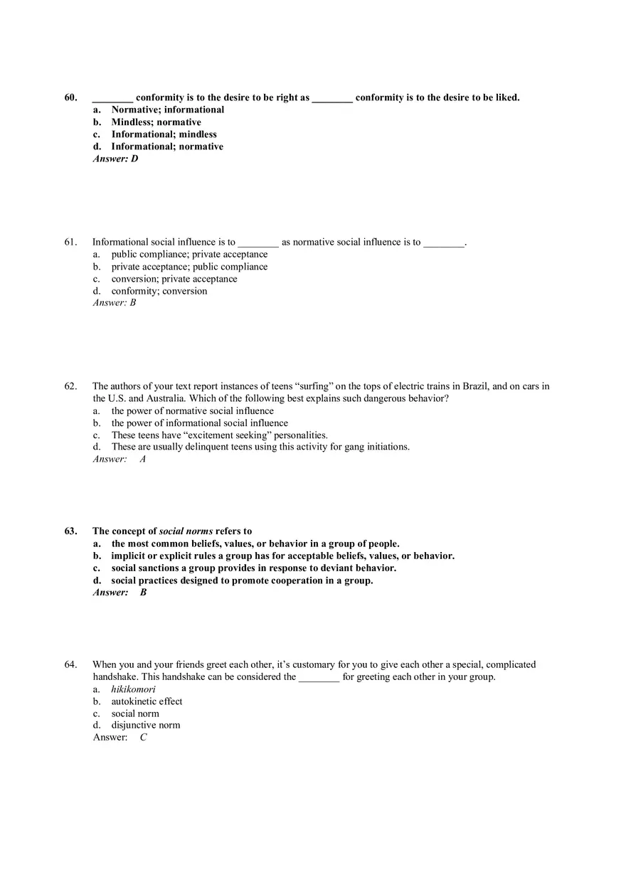 Influencing Behavior Answer Key 2 - Page 4