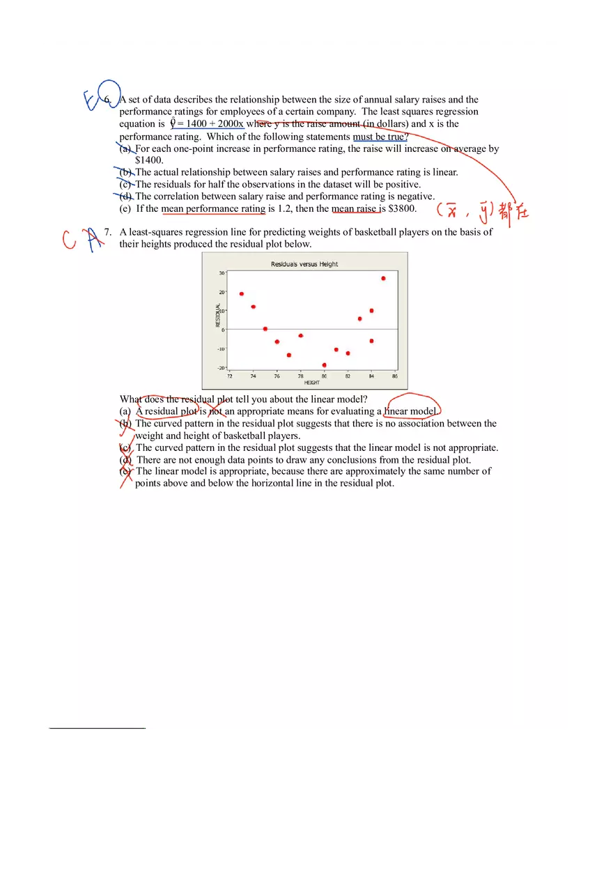 Elementary Statistics for Applications Test 3 Answer Key - Page 2