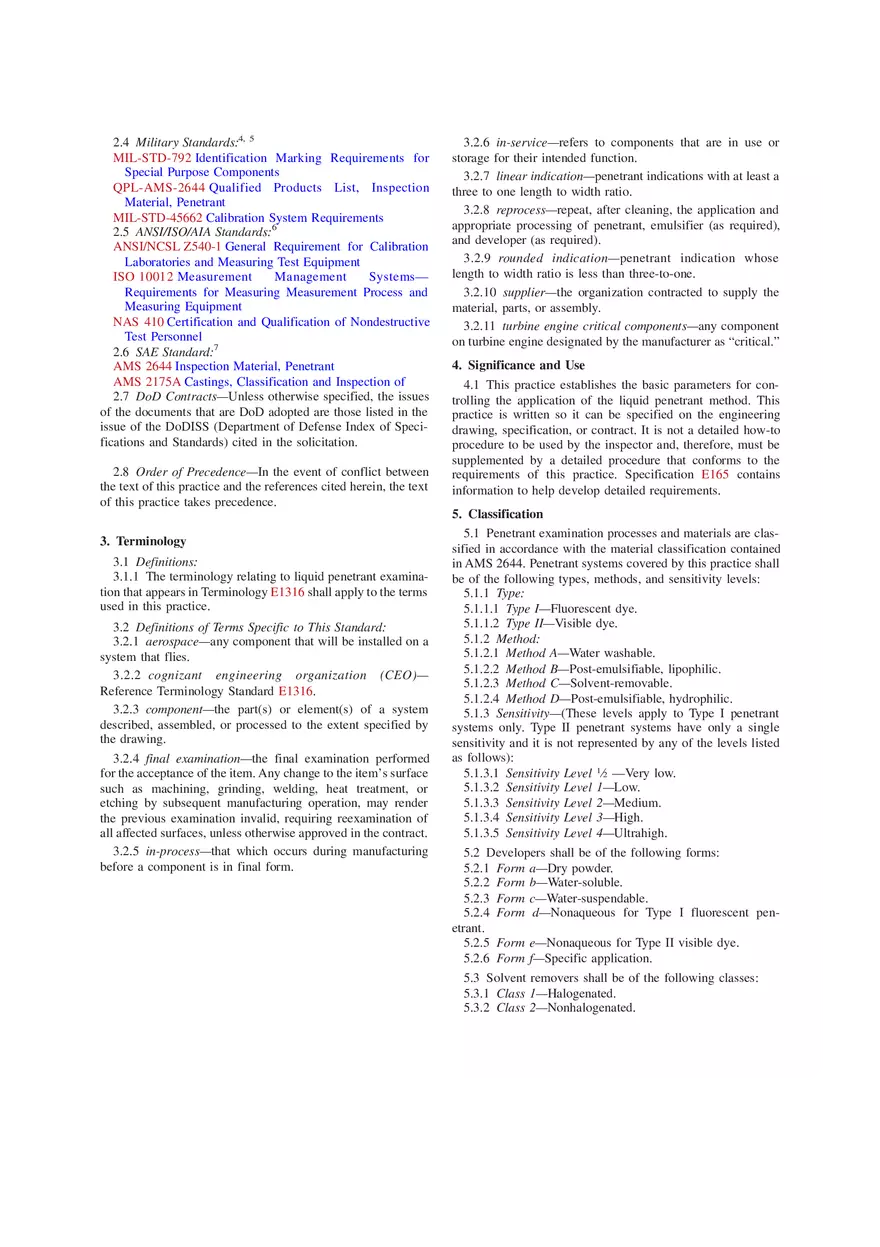 Standard Practice for Liquid Penetrant Testing - Page 2