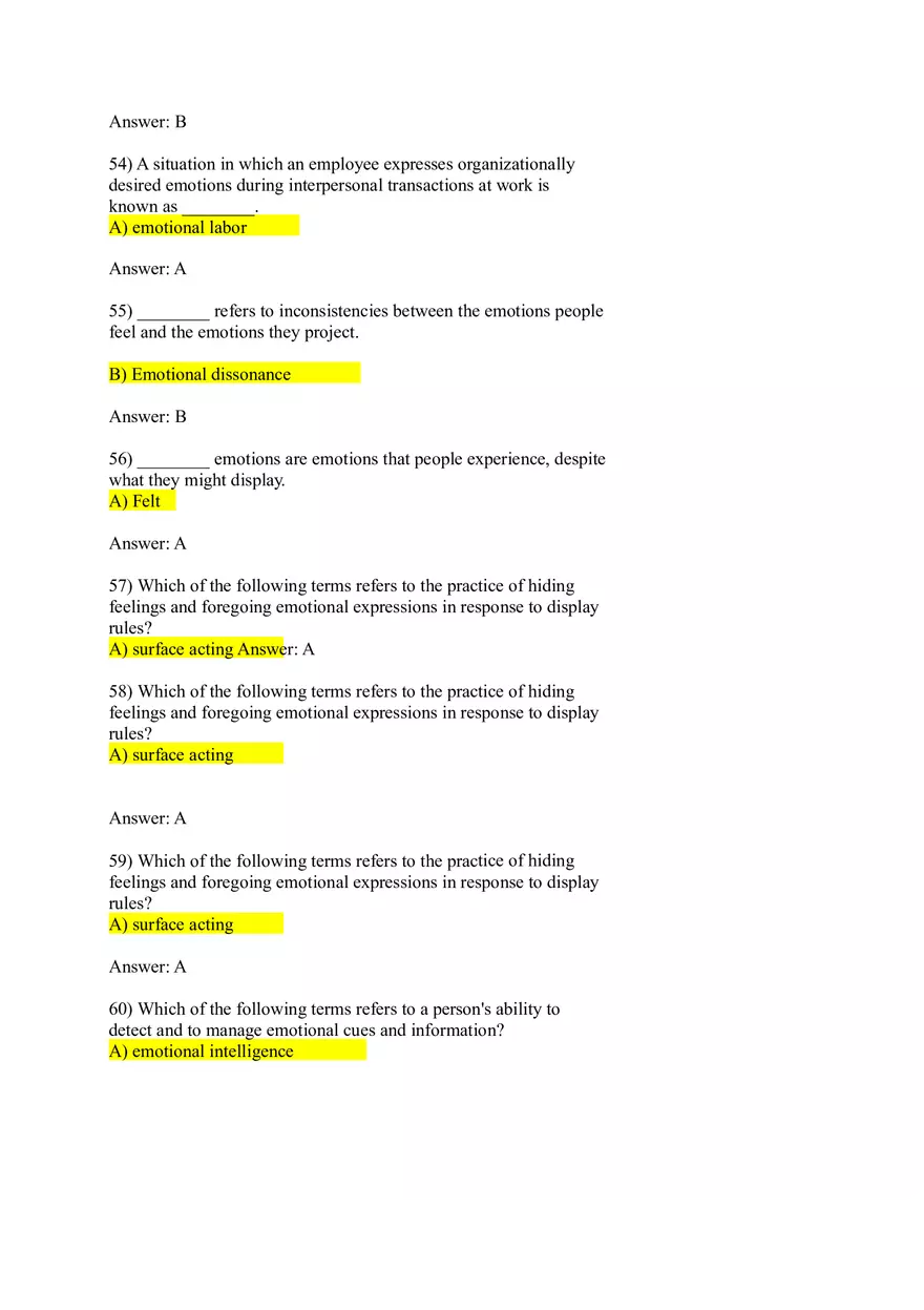 Personality and Values Answers Chapter 4-8 - Page 11