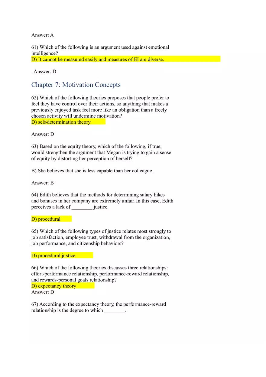 Personality and Values Answers Chapter 4-8 - Page 12
