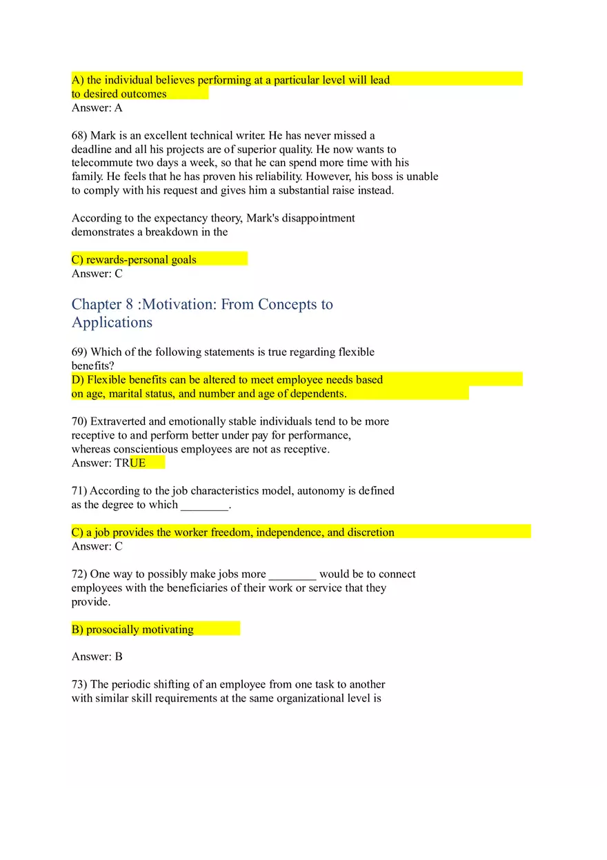 Personality and Values Answers Chapter 4-8 - Page 3