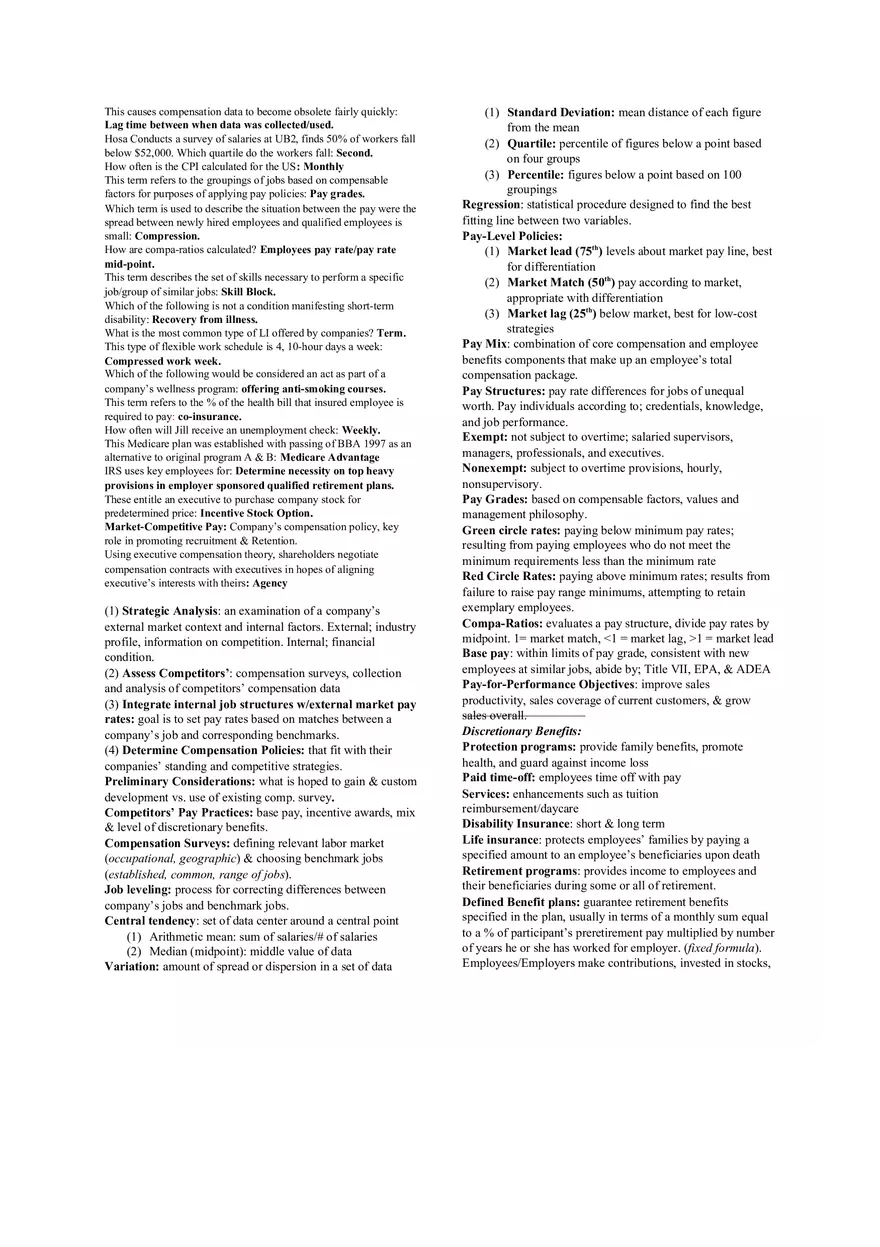 Lag Time Between When Data Was Collectedused - Lecture Notes - Page 1