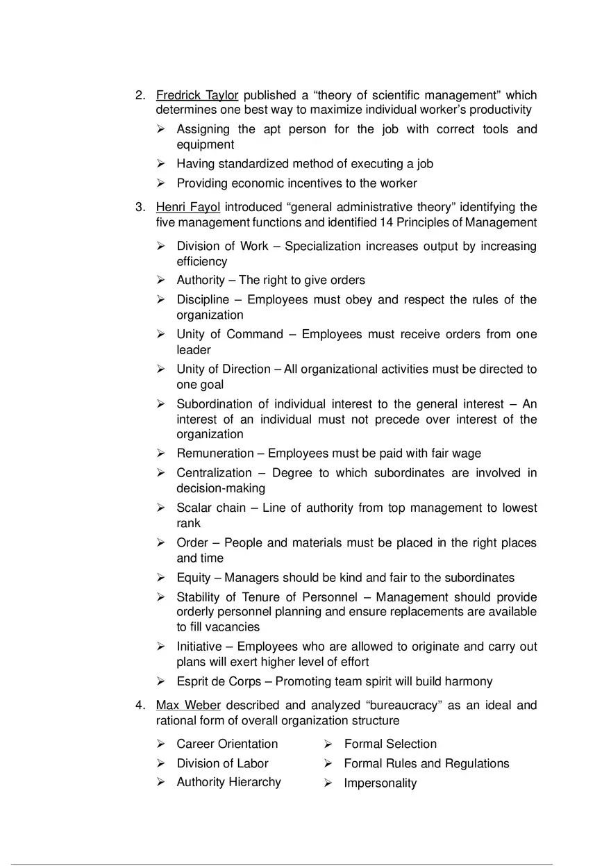 Introduction to Management Notes First Chapter - Page 4