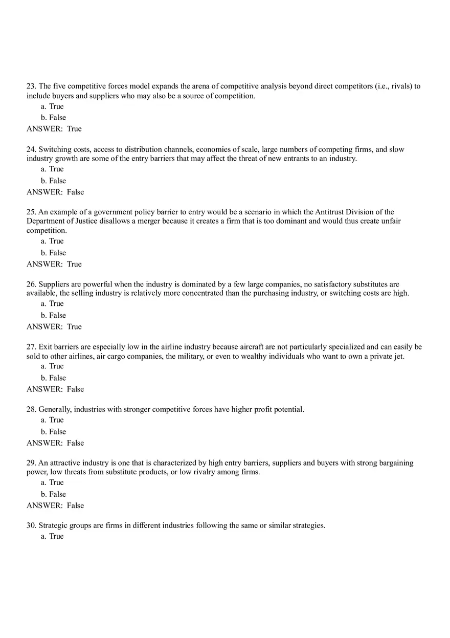 The External Environment - Opportunities, Threats, Industry Competition, and Competitor Analysis Part 1 - Page 7