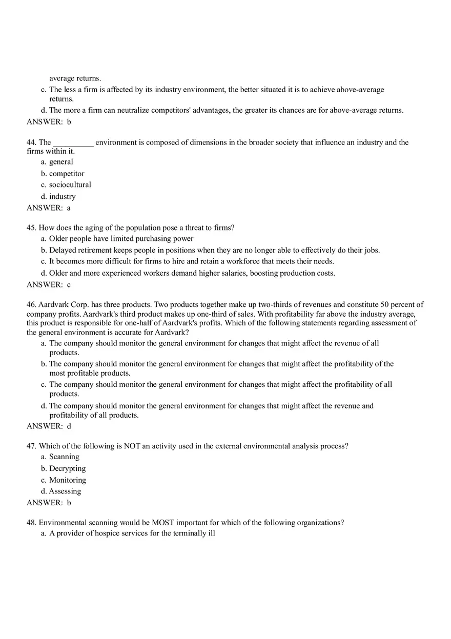 The External Environment - Opportunities, Threats, Industry Competition, and Competitor Analysis Part 1 - Page 10