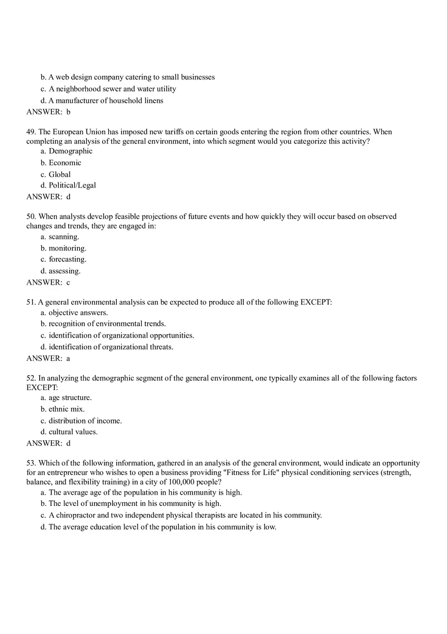The External Environment - Opportunities, Threats, Industry Competition, and Competitor Analysis Part 1 - Page 11