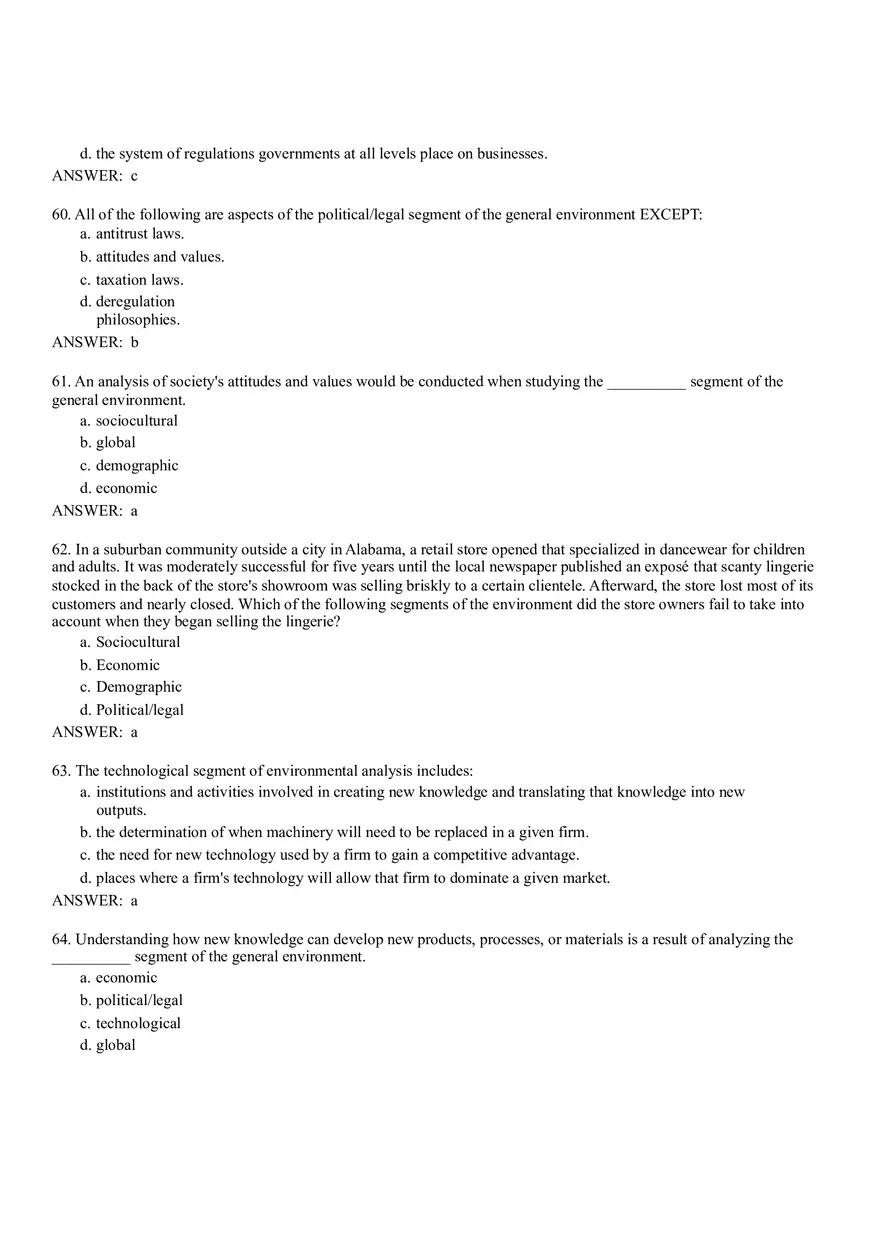 The External Environment - Opportunities, Threats, Industry Competition, and Competitor Analysis Part 1 - Page 13