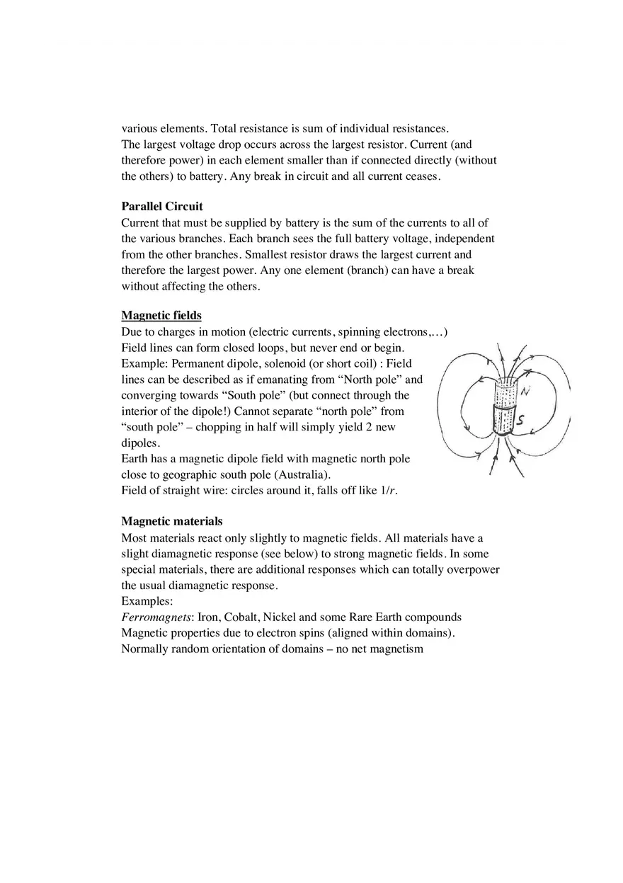 Conceptual Physics Summary of Formula Sheet - Page 4