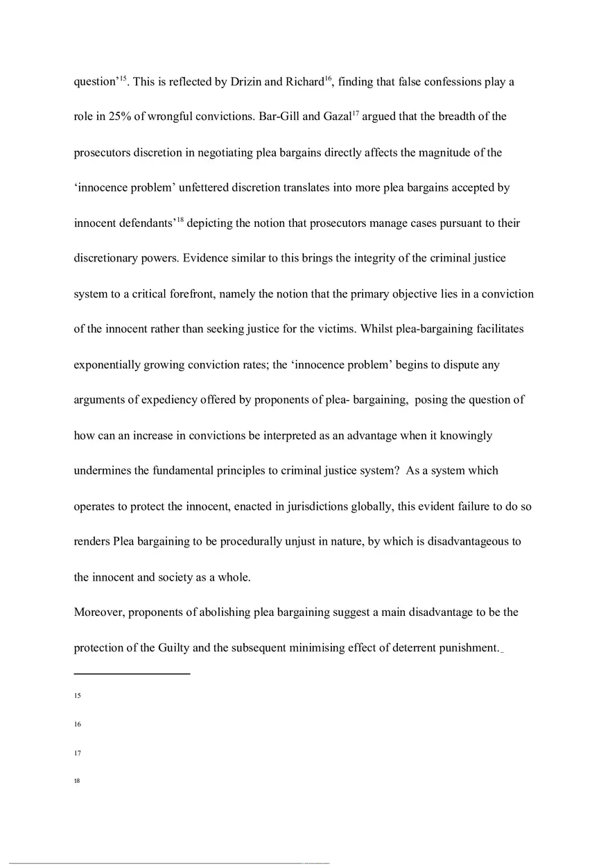 Plea Bargaining Essay - Page 4