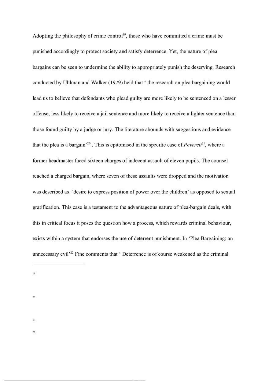 Plea Bargaining Essay - Page 5