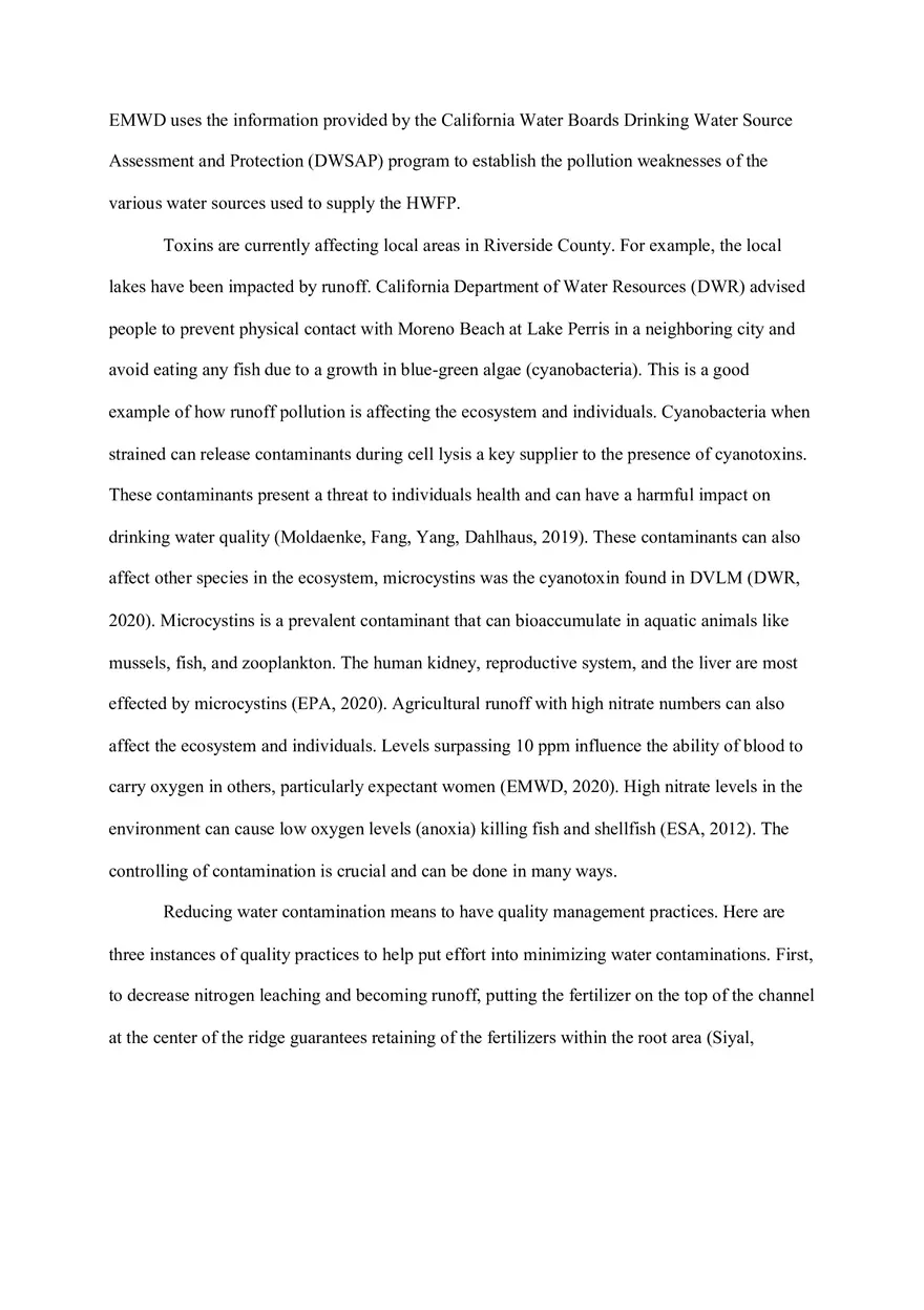 Water Quality Essay - Page 2