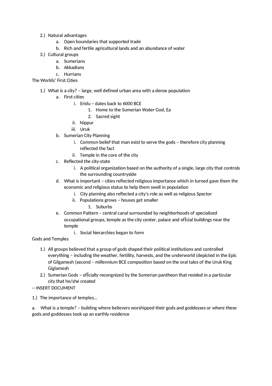 Rivers, Cities, and First States 3500- 2000 B.C.E. - Page 8