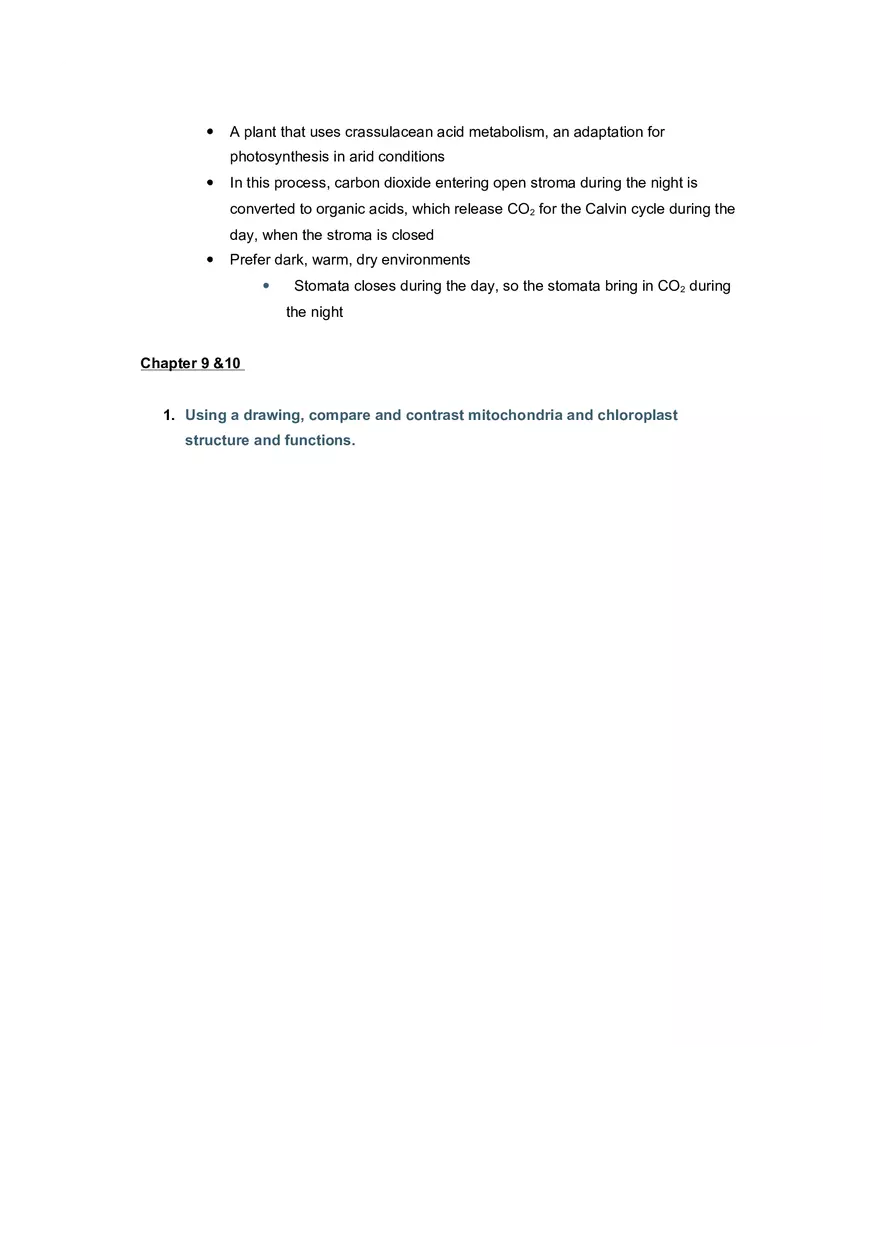 Study Guide Ch 10 (Photosynthesis) - Page 4