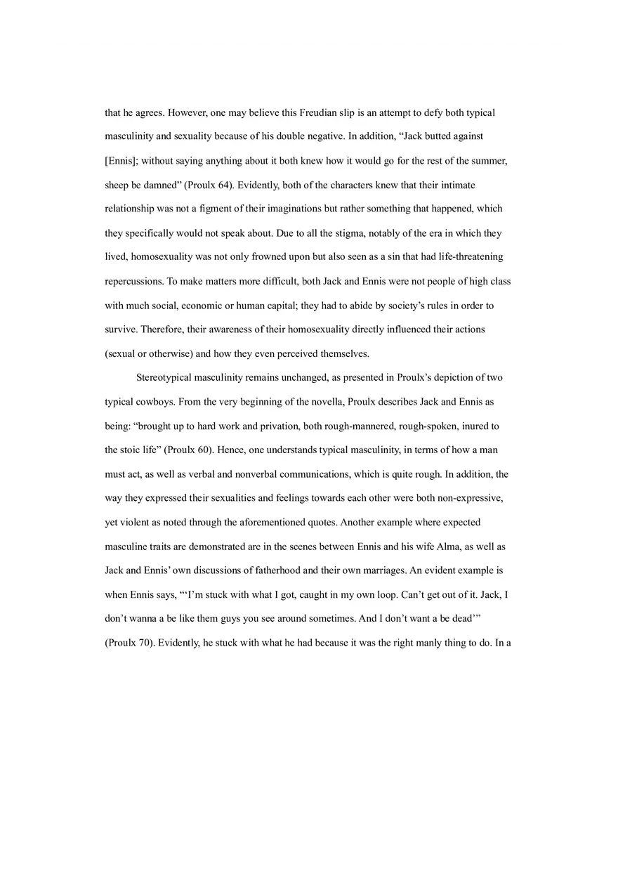 Masculinity and Sexuality Essay - Page 2
